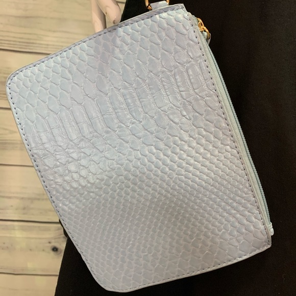 Jules Kae Blue Snake Pouch with Detachable Wrist S - Picture 13 of 16